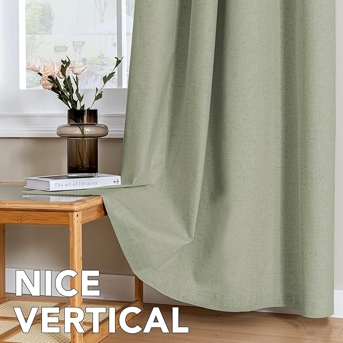H.VERSAILTEX Linen Curtains 100% Blackout Curtains - Image 7