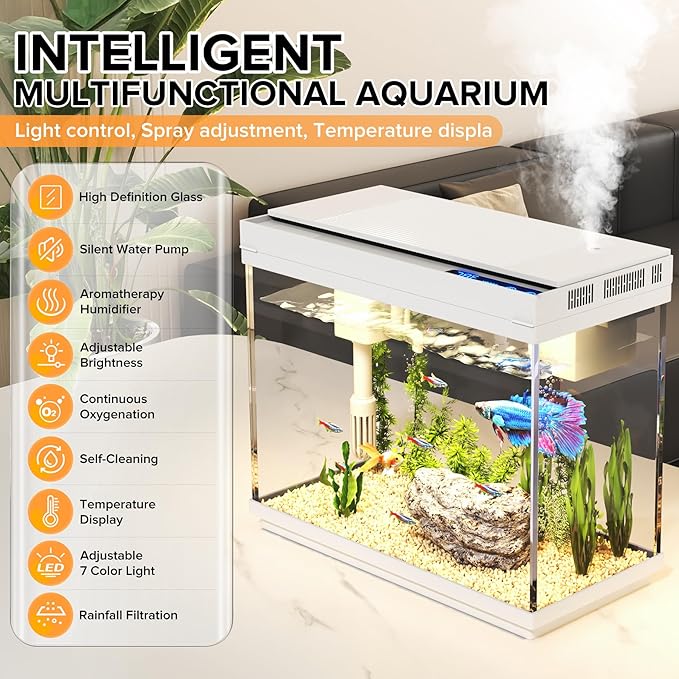 Fish Tank 2.4 Gallon Aquarium Kit - Image 2