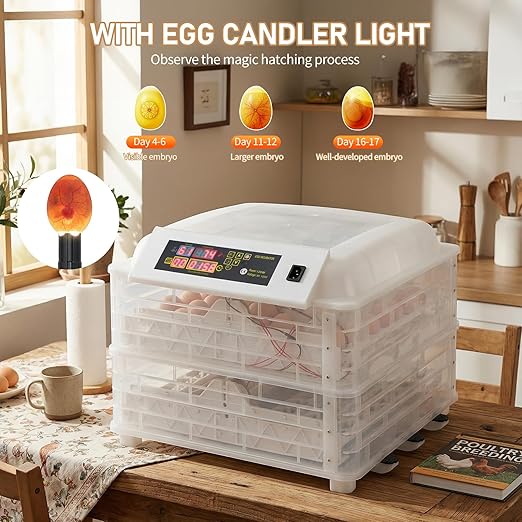 Winado Incubators for Hatching Eggs, 96 Egg Incubator - Image 4