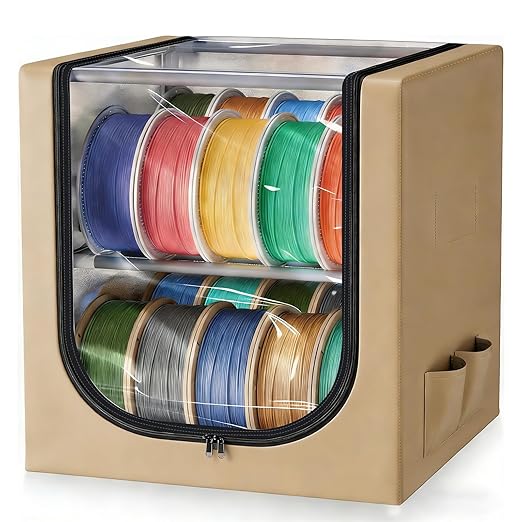 3D Filament Dry Storage Box, 2-Tier Metal Rack by SOCAENS