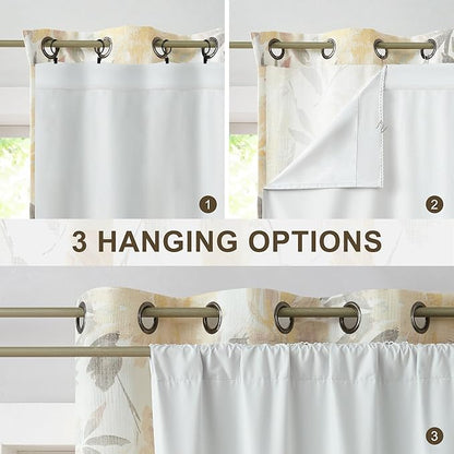 WEST LAKE 100 Blackout Window Curtain Liner 2 Panels Light Blocking Liner - Image 2