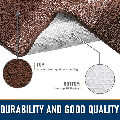 Smiry Dog Door Mat for Muddy Paws, Absorbs Moisture and Dirt, Low-Profile - Image 3