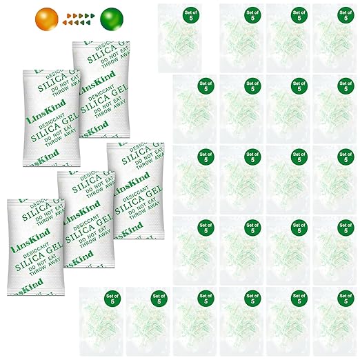 2 Gram Food Grade Silica Gel Packets, Moisture Absorbers by LinsKind