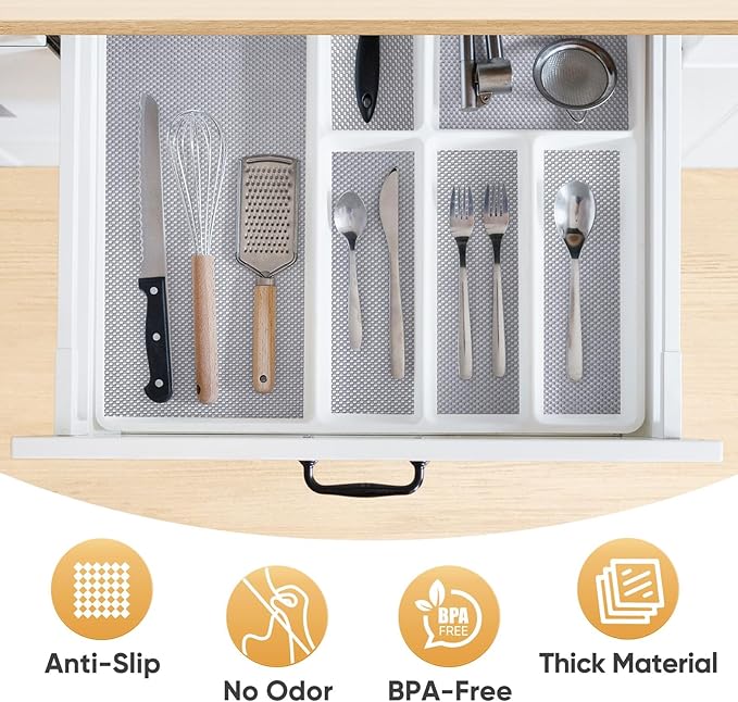 BALEINE Cabinet Liner, 17.5 in x 30 Ft Drawer and Shelf Liner - Image 2