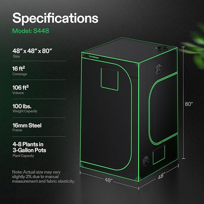VIVOSUN S448 4x4 Grow Tent - Image 7