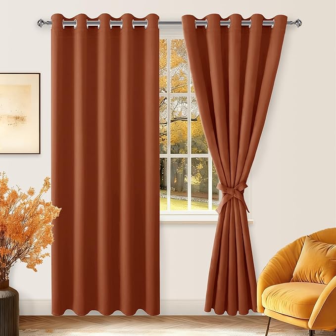 Hiasan Blackout Curtains for Bedroom, 60 x 84 Inches Long - Image 2