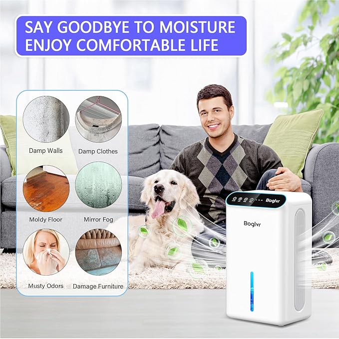 Dehumidifiers, Dehumidifier for Home Quiet Small Dehumidifier for Bedroom - Image 7