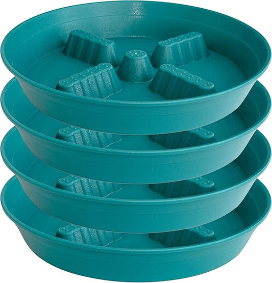 4 Pack Plant Saucer 10 inch, 8 12 14 17 inch, Plant Stand Plastic Plant Saucers by Unknown