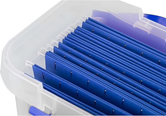 Bankers Box Heavy Duty Portable Plastic File Box - Image 5