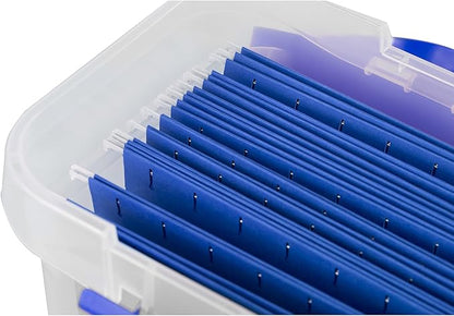 Bankers Box Heavy Duty Portable Plastic File Box - Image 5