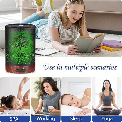 Essential Oil Diffuser- Aromatherapy Diffuser with7 Colors Light and Auto-Off - Image 6