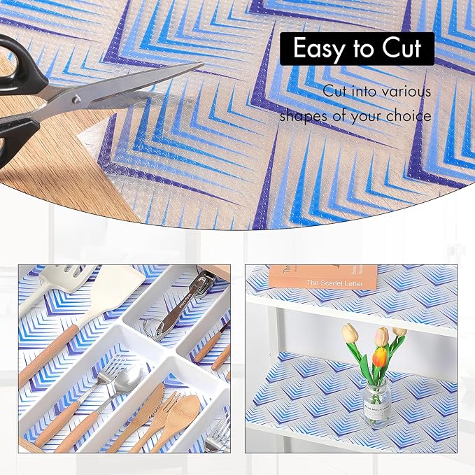 Cooyes Shelf Liner for Kitchen Cabinets – Non-Adhesive Waterproof Drawer Liner - Image 6