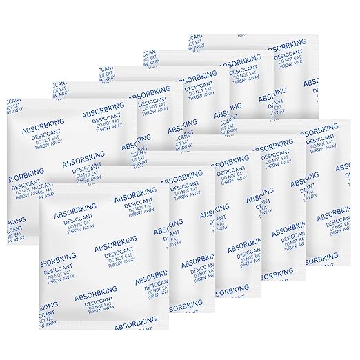 Desiccant Packs for Storage – 10 Gram 80 Packs Moisture Absorbers for Food by ABSORBKING