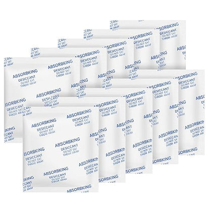 Desiccant Packs for Storage – 10 Gram 80 Packs Moisture Absorbers for Food by ABSORBKING