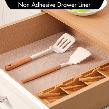 Cooyes Shelf Liner for Kitchen Cabinets – Non-Adhesive Waterproof Drawer Liner - Image 2