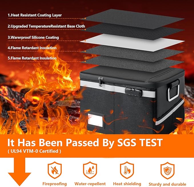 Fireproof Waterproof Document Box - Image 2