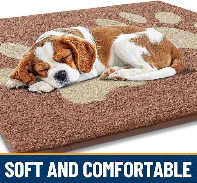 Smiry Dog Door Mat for Muddy Paws, Absorbs Moisture and Dirt, Low-Profile - Image 4