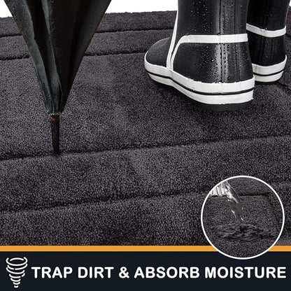 PURRUGS Dirt Trapping Door Mat 32" x 47", Non-Slip/Skid Machine Washable - Image 3