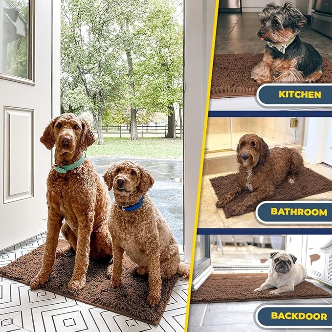 Muddy Mat® Pack of 3 Highly Absorbent Microfiber Dog Door Mat and Pet Rug - Image 7