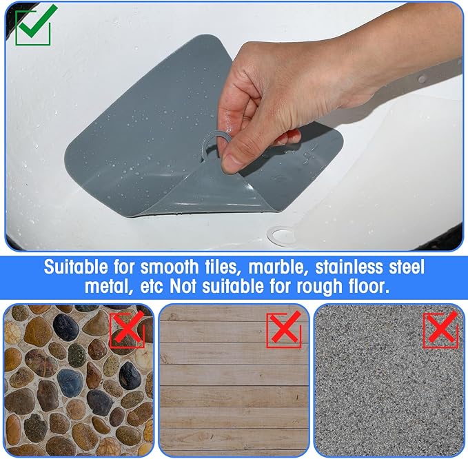 Yinkin 6 Pcs Drain Covers to Keep Bugs Out Silicone Shower Floor Tub Stoppers - Image 5