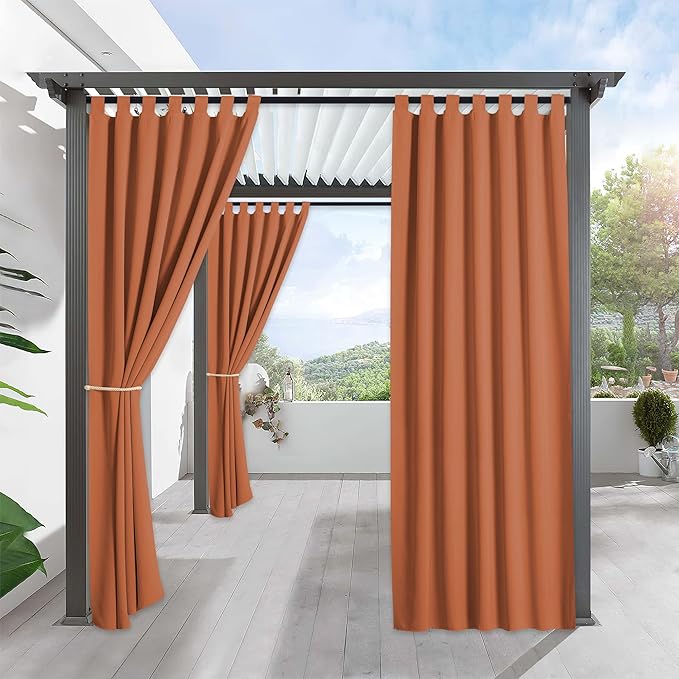 RYB HOME Outdoor Curtains Waterproof by RYBHOME