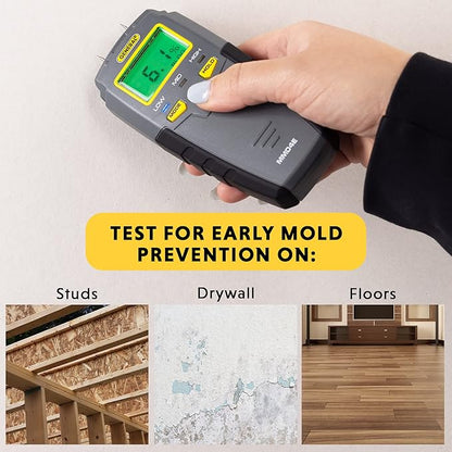 General Tools MMD4E Digital Moisture Meter, Water Leak Detector, Moisture Tester - Image 2