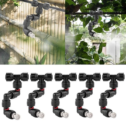 CozyCabin 360° Adjustable Mist Cooling System Nozzles Water Sprayers Connectors by CozyCabin
