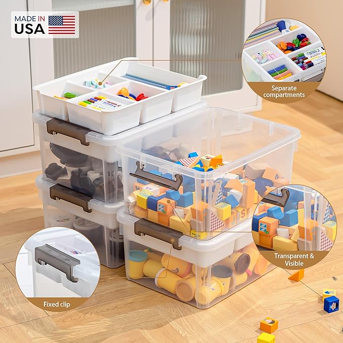 Citylife 17 QT Plastic Storage Box - Image 7