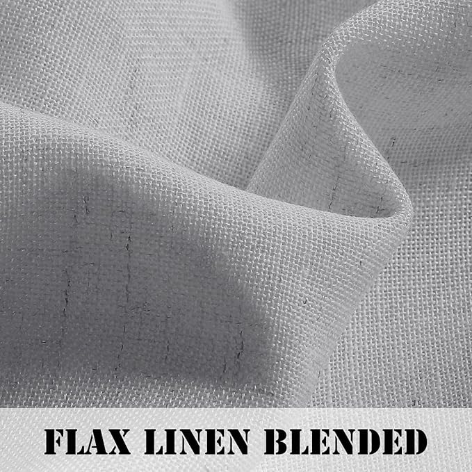 H.VERSAILTEX Light Filtering Linen Textured Curtains - Image 3