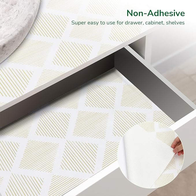 Drawer and Shelf Liner for Kitchen 11.8in x 20FT, Non-Slip Non-Adhesive Cabinet - Image 3