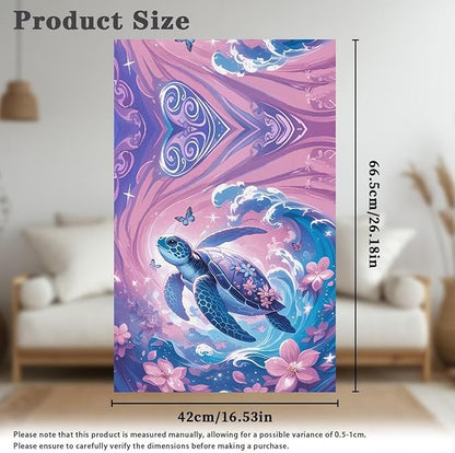 Sea Turtle Headrest Cover for Couch Non-Slip Flower Pink Furniture Slipcover - Image 6