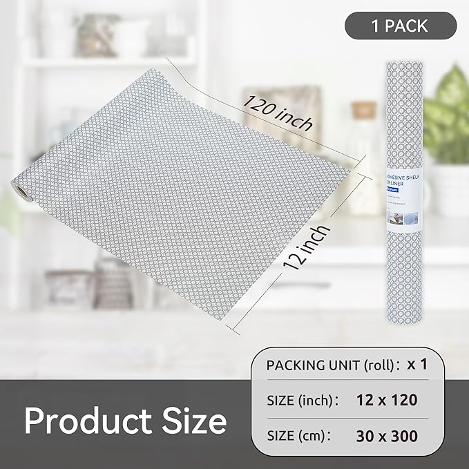 FIFTY FEET 12"x120" Non-Adhesive Shelf Liner - Image 5
