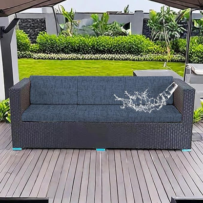 14Pcs Stretch Patio Cushion Covers Outdoor Couch Cover Replacement, Outdoor - Image 8