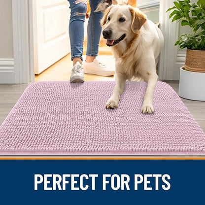 OLANLY Dog Door Mat for Muddy Paws 47x17, Absorbs Moisture and Dirt, Absorbent - Image 6