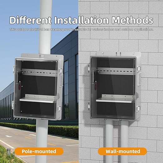 Joinfworld Outdoor Electrical Vented Box Outdoor Waterproof Junction Enclosure - Image 6