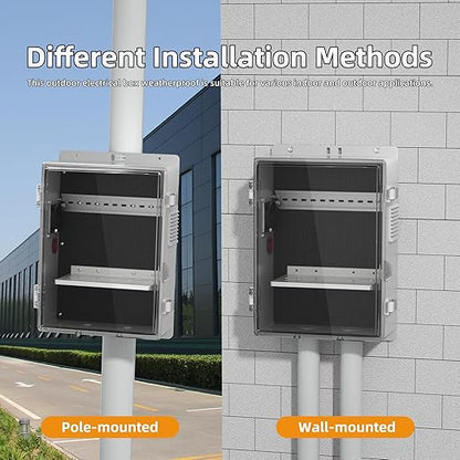 Joinfworld Outdoor Electrical Vented Box Outdoor Waterproof Junction Enclosure - Image 6