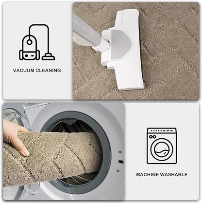 PURRUGS Easy Care Area Rug 4ft x 6ft, Non-Slip Machine Washable Entry Rug - Image 7