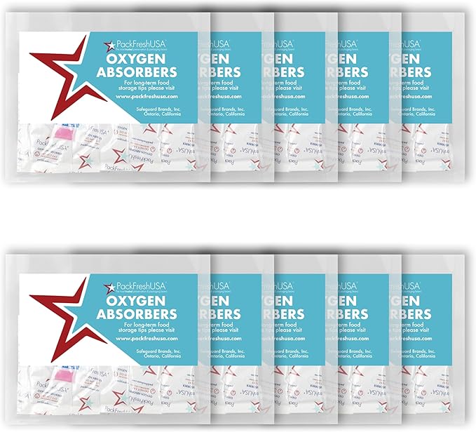 PackFreshUSA: 100cc Oxygen Absorber Compartment Packs by PackFreshUSA