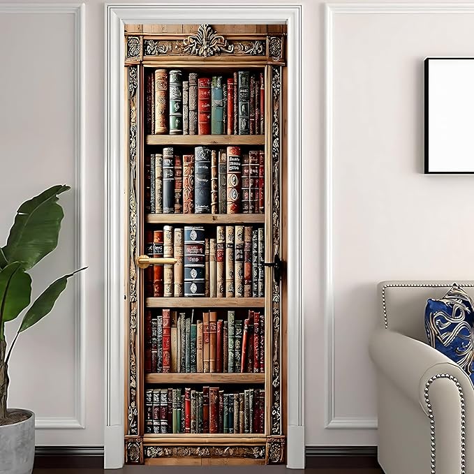 3D Door Stickers, Peel and Stick Vinyl Wallpaper, Self-Adhesive Mural - Image 2