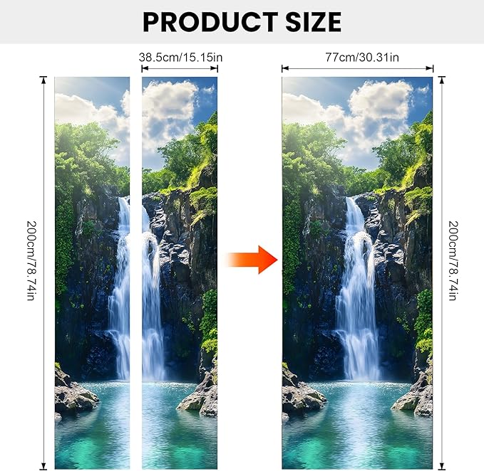 3D Door Stickers, Peel and Stick Vinyl Wallpaper, Self-Adhesive Mural Door Cover - Image 3
