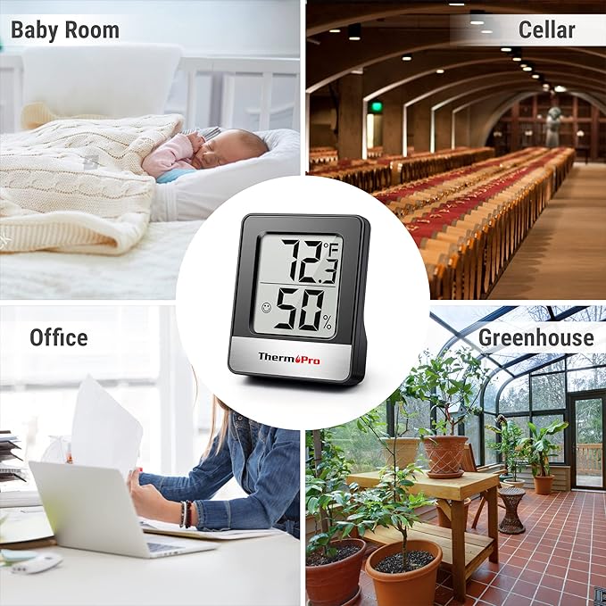 ThermoPro TP49 Digital Hygrometer Indoor Thermometer Humidity Meter Room - Image 8