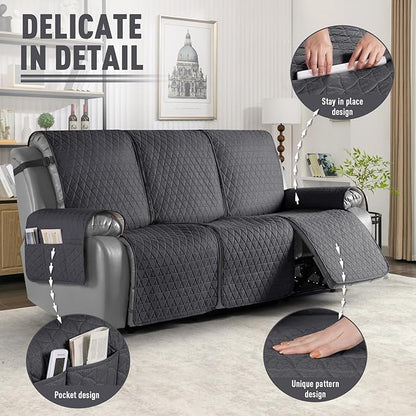 TAOCOCO 100% Waterproof Recliner Cover, Non-Slip Washable Reclining Couch Cover - Image 6