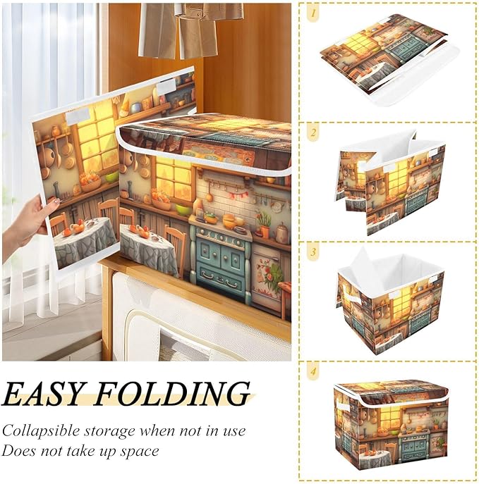 xigua Rustic Kitchen Pattern Storage Bins - Image 4