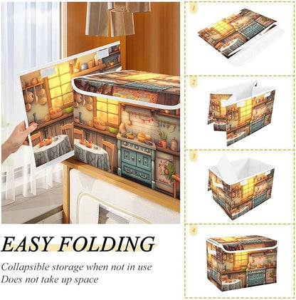 xigua Rustic Kitchen Pattern Storage Bins - Image 4