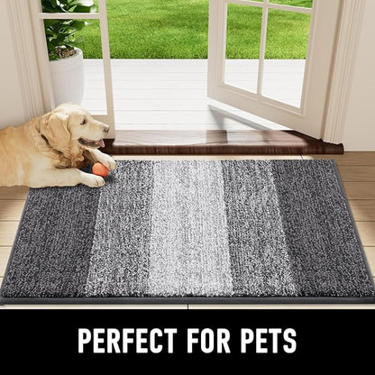 Smiry Dog Door Mat for Muddy Paws, Absorbs Moisture and Dirt, Low-Profile - Image 7