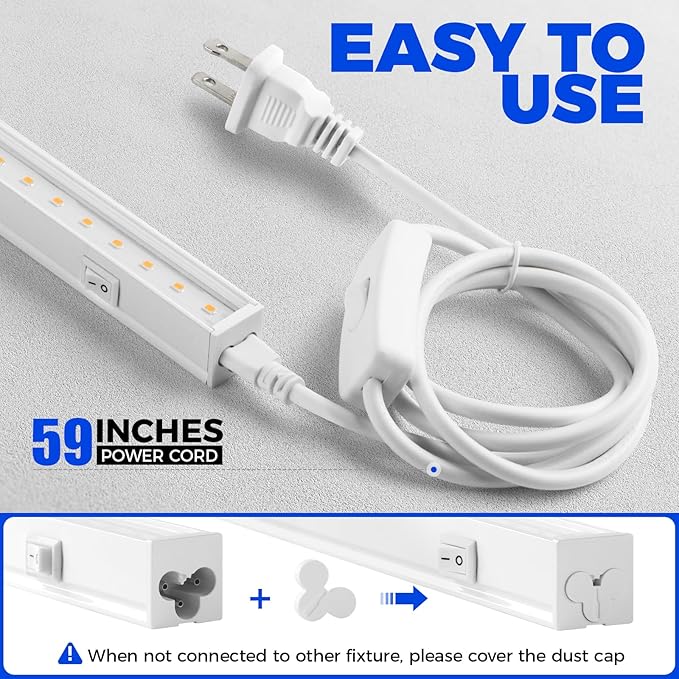 Barrina T5 Grow Lights, Full Spectrum, 4ft 160W, LED Grow Light Bulbs, Plant - Image 8