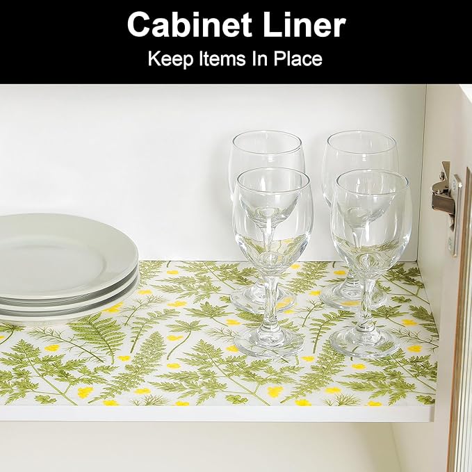 Cooyes Shelf Liners for Kitchen Cabinets, Waterproof and Oil-Proof Kitchen - Image 3