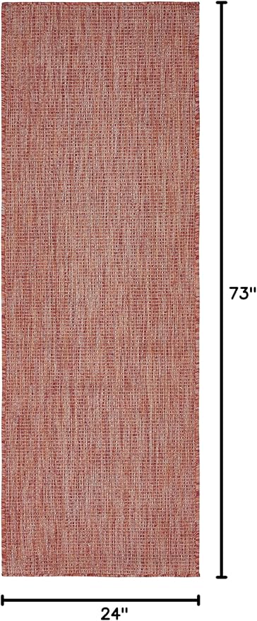 Unique Loom Collection Casual Transitional Solid Heathered Indoor/Outdoor - Image 3