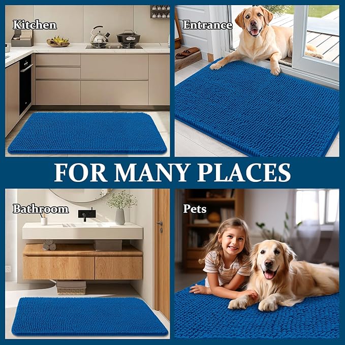 OLANLY Dog Door Mat for Muddy Paws 24x16, Absorbs Moisture and Dirt, Absorbent - Image 8