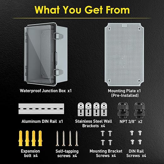 Waterproof Electrical Junction Box, IP67 ABS Plastic Junction Box Enclosure - Image 5